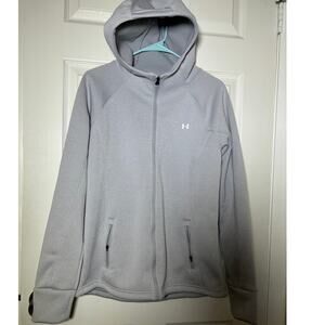 Under Armour women's gray cold gear zipper hoodie size M